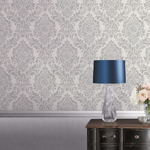 Muriva Muriva Darcy James Eleanor Damask Grey Wallpaper 173511 1