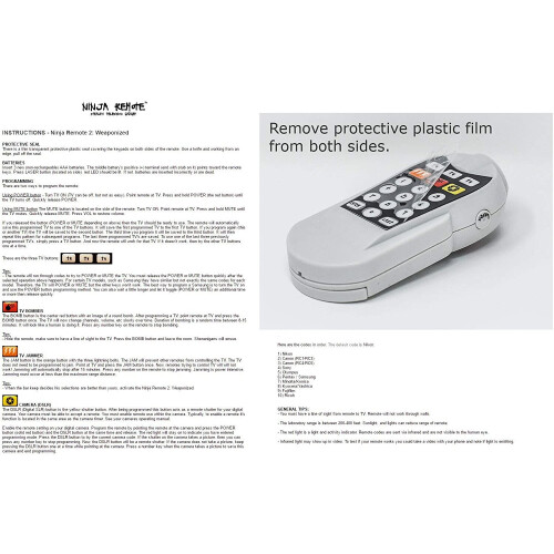 Ninja Remote 2: Weaponized TV Jammer Prank Toy 2