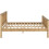 Seconique (4FT 6inch Double 135cm)Monaco Pine Bed Frame High Foot End Distressed Waxed Pine 4