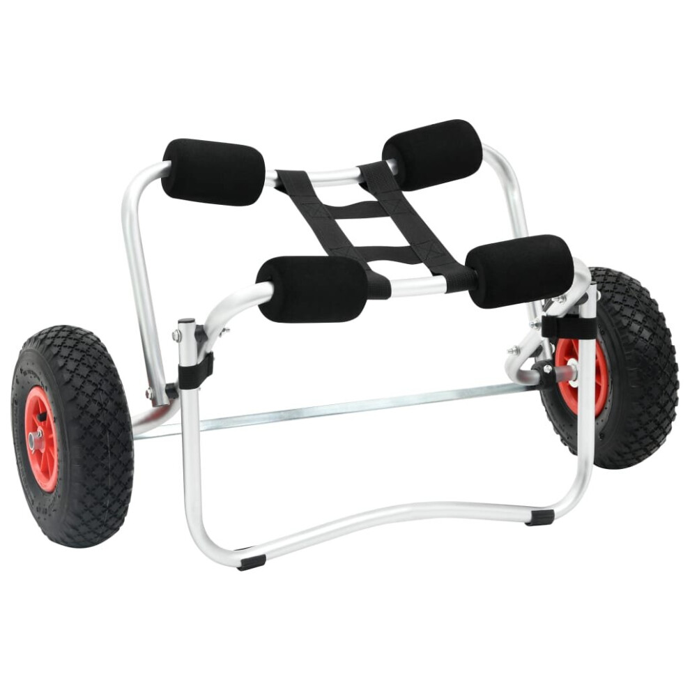 vidaXL Kayak Trolley Aluminium Boat Dolly Trailer Tote Transport Cart Wheel