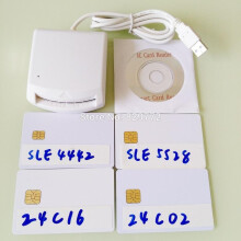 (Type) USB EMV Smart IC chip card writer reader Support I2C memory SLE5528 SLE4442 SLE4428 SLE6636 AT88SC1608, AT45DB041 smartcard
