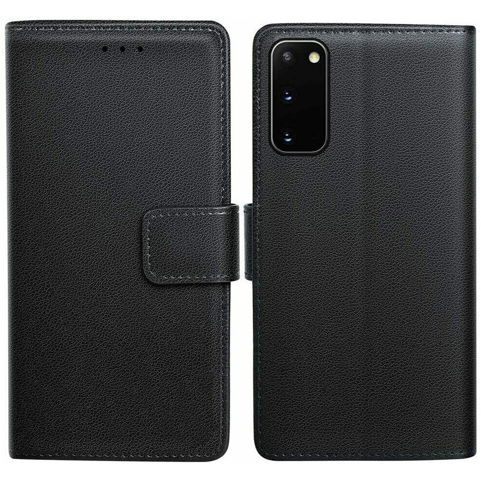 Compatible With Samsung Galaxy S21 Ultra / S30 Ultra - Pu Leather Flip Wallet Case Black 7437135564528