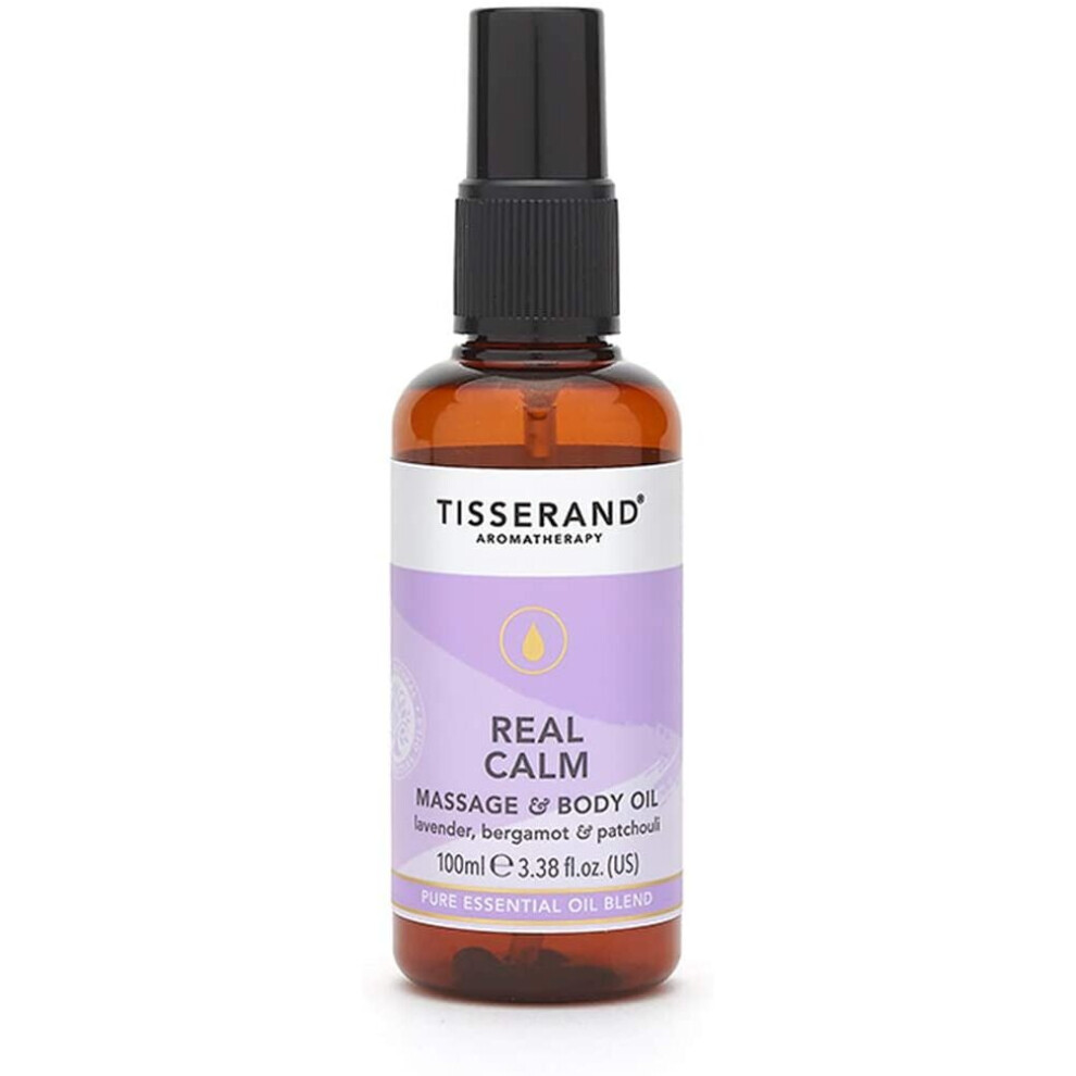 Tisserand Aromatherapy Lavender Tisserand Real Calm Massage & Body Oil 100Ml