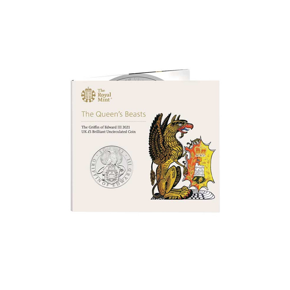 The Griffin of Edward III 2021 UK 5 Brilliant Uncirculated Coin