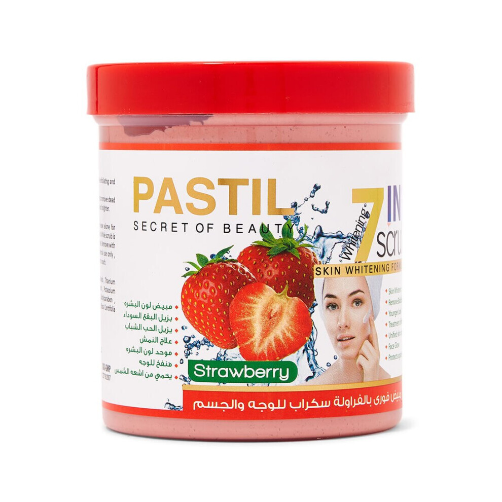 Pastil 7 in 1 Exfoliating Strawberry Scrub 500ml | Gently Exfoliate for a Fresh and Glowing Complexion | Reveal Radiant Skin