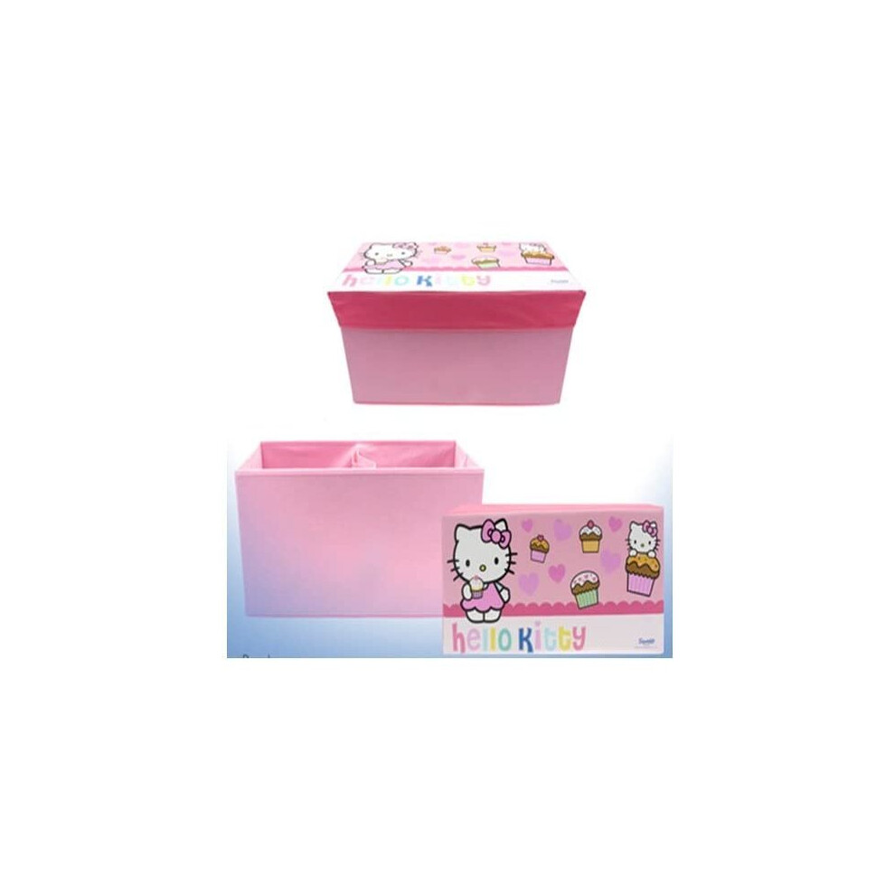 Hello Kitty Toy Storage Bench 2 In 1 Toy Box 30.5 x 62 x 31.5cm Pink