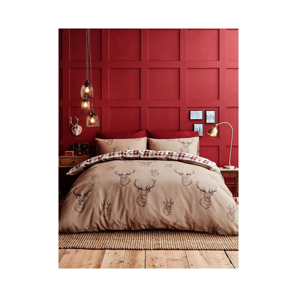 Catherine Lansfield Stag Duvet Cover & Pillowcase Set
