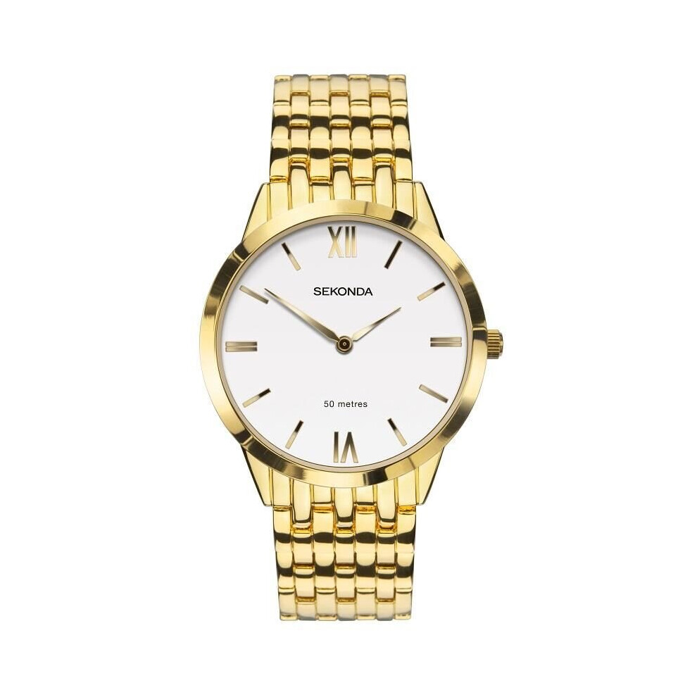 Sekonda Men's Fashion Gold Bracelet Watch 1610