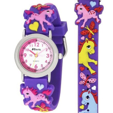 Ravel 3D Pony Timeteacher Children Girl Analogue Multicolour Strap Watch
