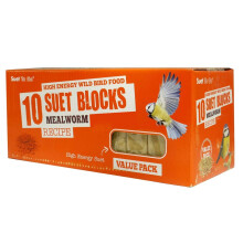 Suet To Go Suet Blocks With Mealworms Bird Treats (Pack Of 10)