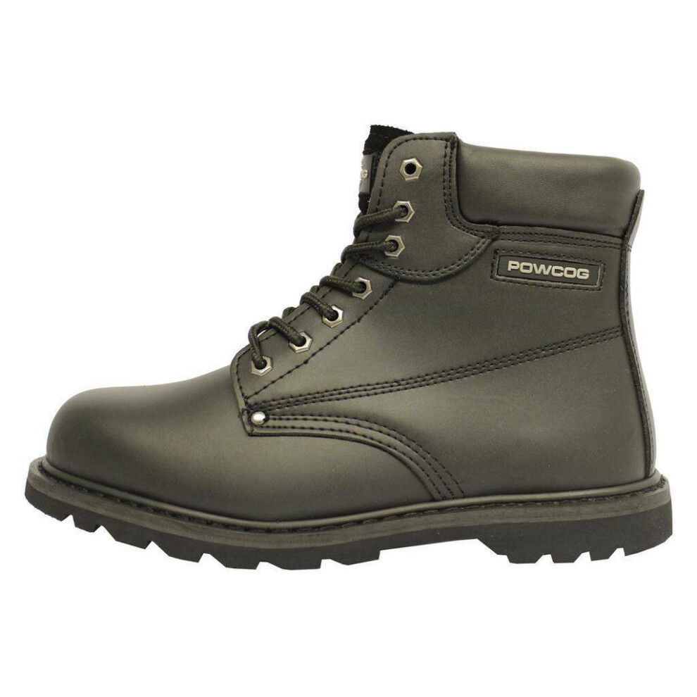 (Black, 9) MENS GOODYEAR WELTED Safety Steel Toe Cap Work Boots UK 4-14 Black Brown