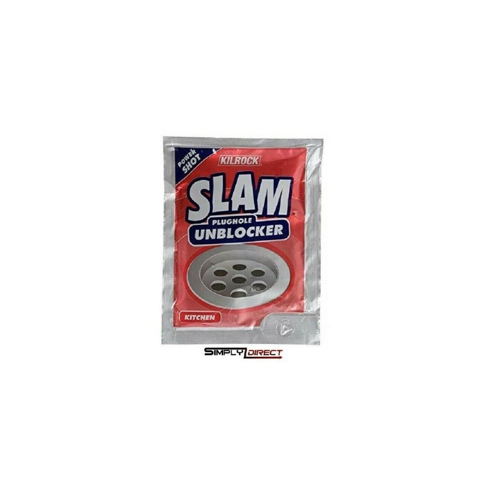ORIGINAL KILROCK SLAM KITCHEN ONE SHOT DRAIN UNBLOCKER 60G