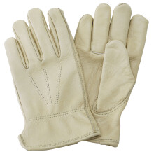 (Medium) Kent & Stowe Leather Water Resistant Gloves Mens