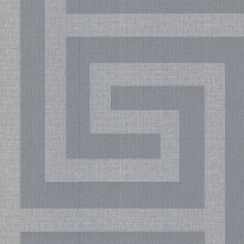 GB8109 Belgravia Decor Giorgio Greek Key Soft Silver Wallpaper Italian Vinyl 10m x 53cm Paste-the-Paper