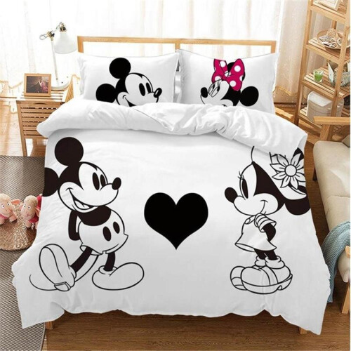 Disney Black and White Mickey Minnie Mouse Bedding Sets for Boys Girls on OnBuy