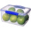Sistema Sistema  Food Storage Container Rectangular Blue Locking Clips 3 Litre 2