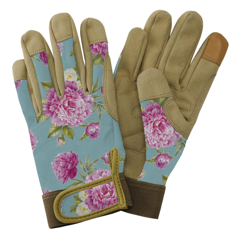 (Ladies Medium) Kent & Stowe Comfort Gardening Gloves Peony Ladies