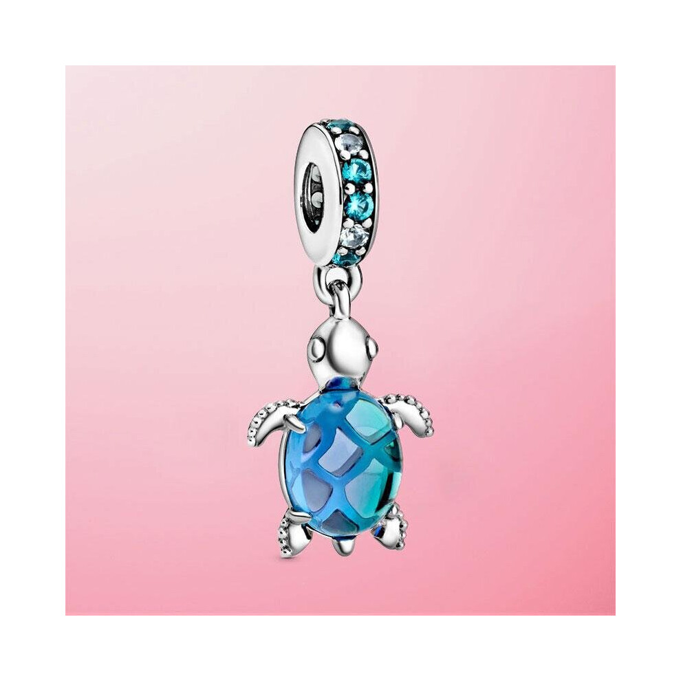 (Sea Turtle) Silver Summer Series Beads Dangle Charm Fit Original Pandora Charm Bracelet Jewelry