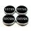 Range Rover Black Chrome 63Mm Wheel Centre Caps Evoque Freelander X 4 1