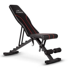 FLYBIRD Adjustable Bench, Utility Weight Bench for Full Body Workout- Multi-Purpose Foldable Incline/Decline Benchs (Black)