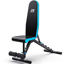 JX FITNESS Adjustable Weight Bench Incline Decline Flat Workout Bench 90 Degree Upright Home Training Sit up Gym Bench