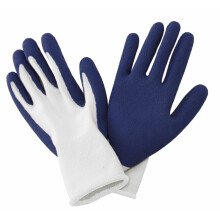 (Mens Medium Navy) Kent & Stowe Natural Bamboo Gardening Gloves Blue