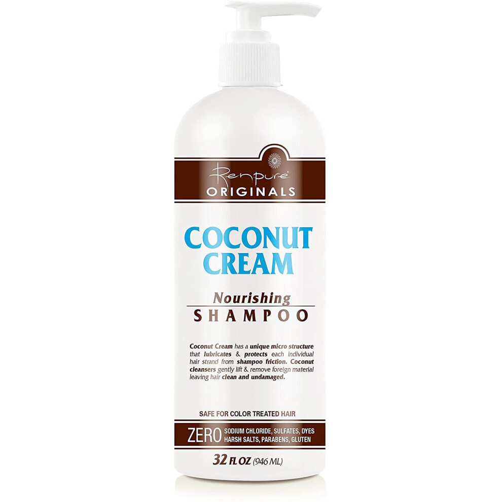 Renpure Cream Coconut Nourishing Shampoo, 32 Ounce By
