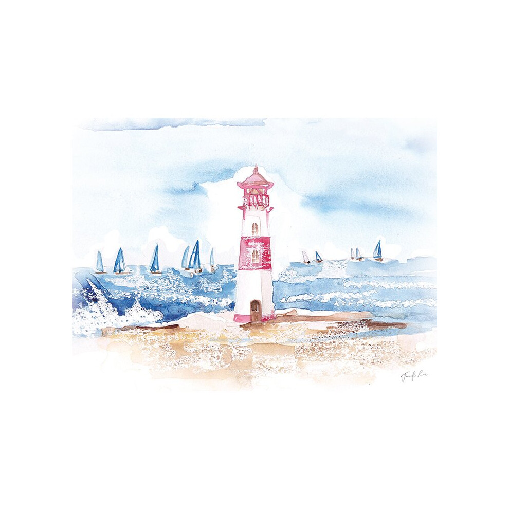 Jennifer Rose (Lighthouse) 30 x 40 x 4cm Canvas Print