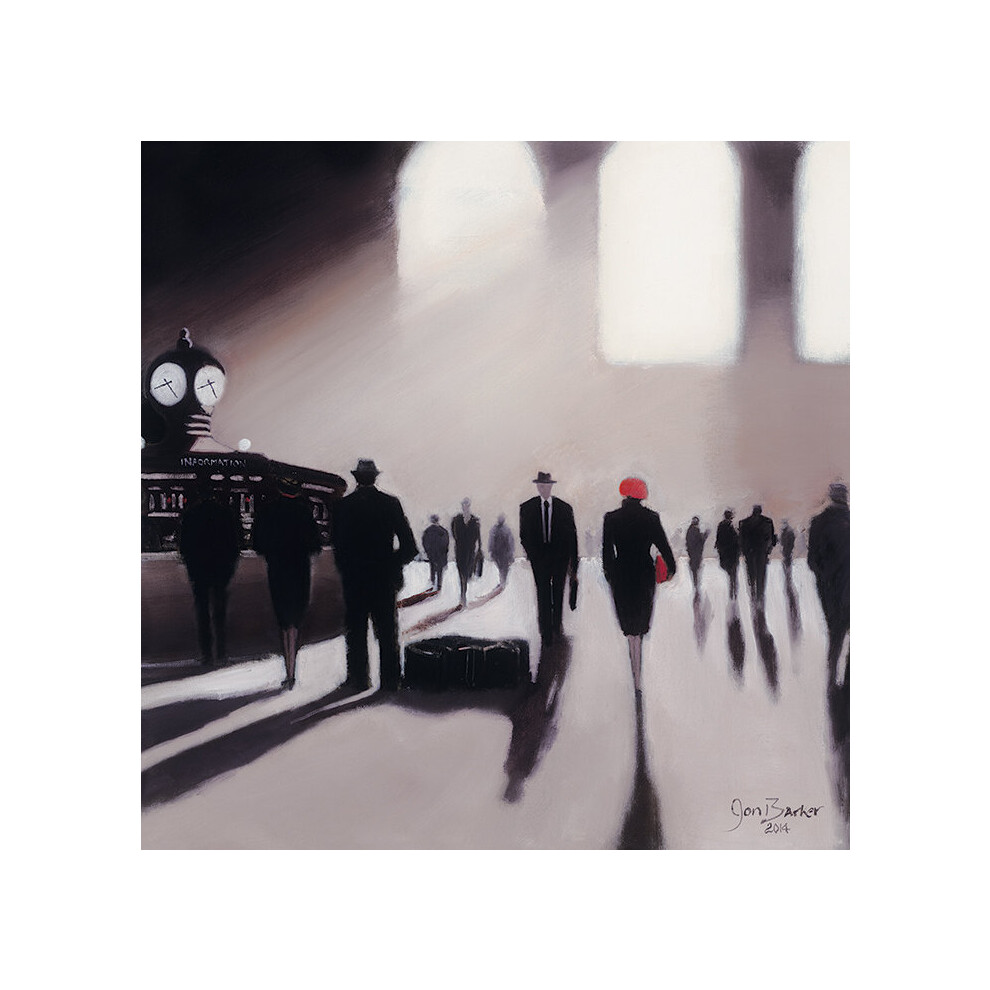 Jon Barker (Grand Central Station Rendezvous - New York) 60 x 60 x 4cm Canvas Print