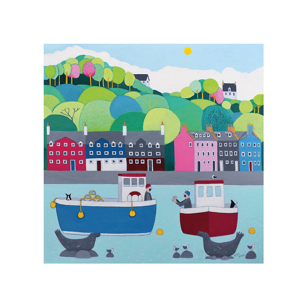 Ailsa Black (The One That Got Away From Tobermory Bay) 40 x 40 x 4cm Canvas Print