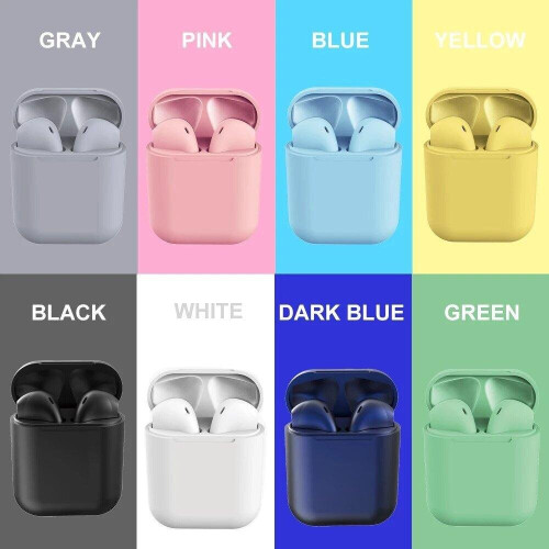 I12 TWS Dark Blue Wireless Earbuds Bluetooth 5.0 1