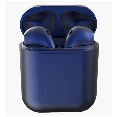 I12 TWS Dark Blue Wireless Earbuds Bluetooth 5.0