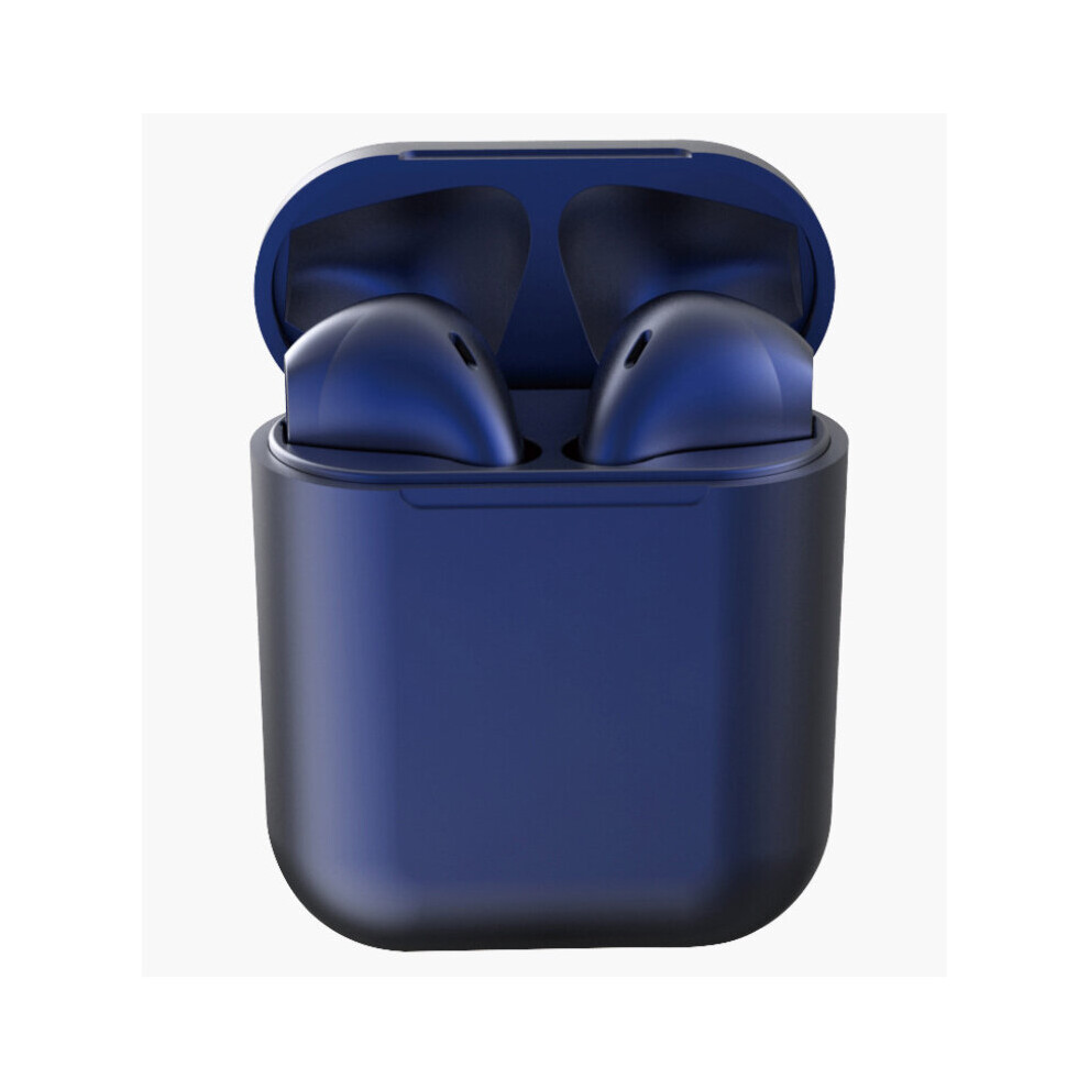 I12 TWS Dark Blue Wireless Earbuds Bluetooth 5.0