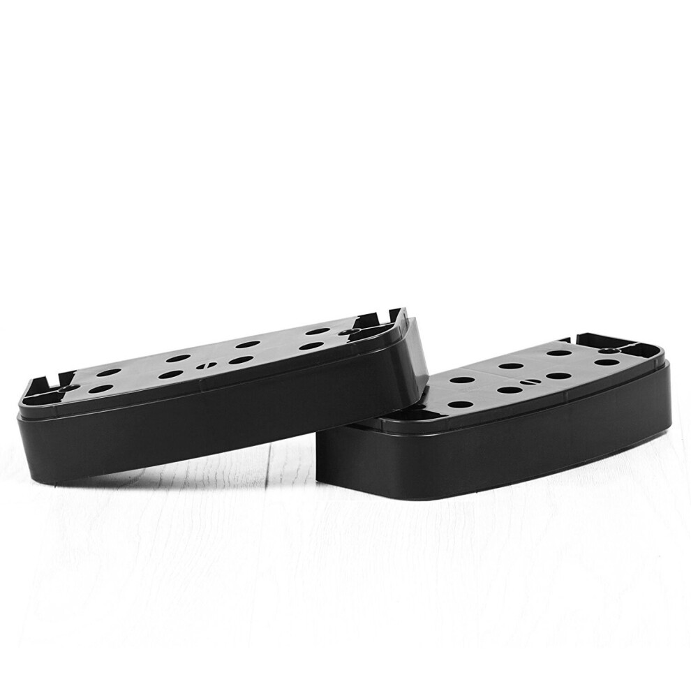 (Grey) Level Adjustable Aerobic Stepper Step Block Board