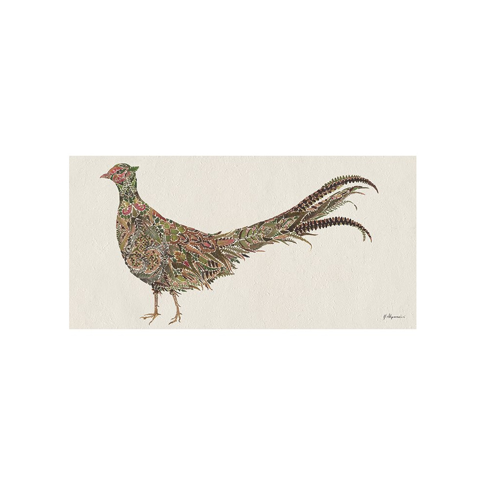 Helen Ahpornsiri (Mr Pheasant) 30 x 60 x 4cm Canvas Print