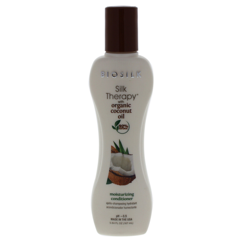 Biosilk Silk Therapy With Coconut Oil Moisturizing Conditioner - 5.64 Oz Conditioner