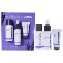 Dermalogica Sensitive Skin Rescue Kit - Set Contains: Face Wash Toner and Face Moisturizer - Skin Care To Calm Soothe and Minimize Irritation