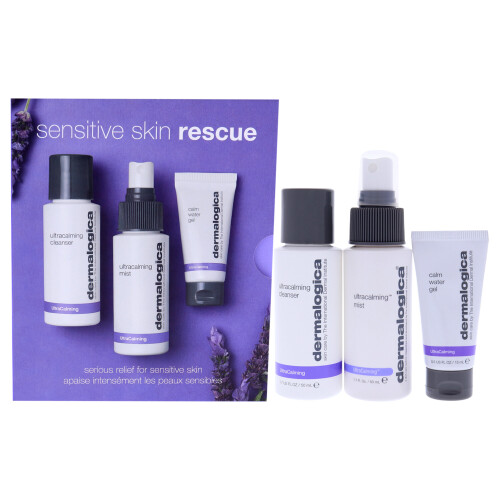 Dermalogica Dermalogica Sensitive Skin Rescue Kit - Set Contains: Face Wash  Toner  and Face Moisturizer - Skin Care To Calm  Soothe and Minimize Irritation