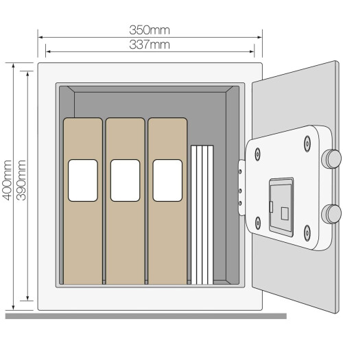 Yale (400) Yale Maximum Security Safe with Fingerprint and Digital lock 1