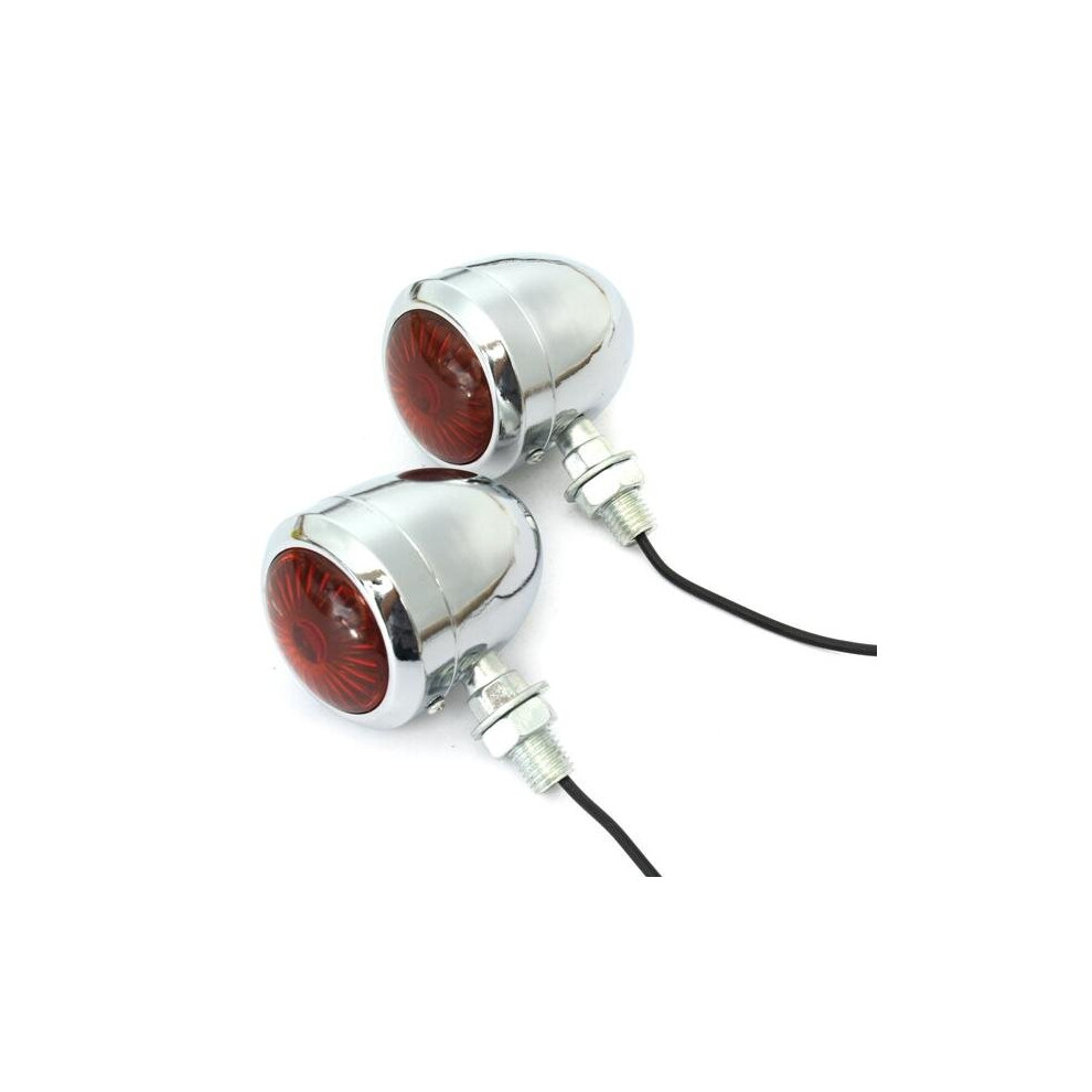2Pcs Pair 12V Motorcycle Turn Signal Indicator Lamp For Harley Light 840079325471
