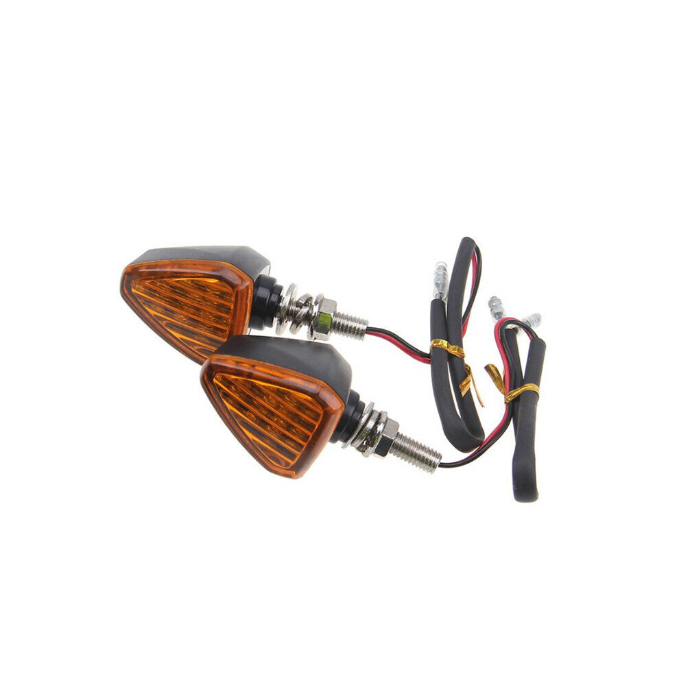2Pcs Motorcycle Motor Bike Turn Signal Indicators Lamp Light/Amber 4191026599671