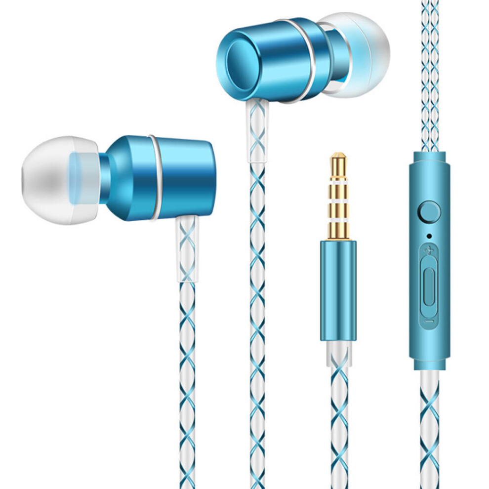 2Pcs Augienb 3.5Mm Wired Control Earphone Bass Stereo Earbuds Headphone With Mic For Iphone Xiaomi Huawei 6441594709612