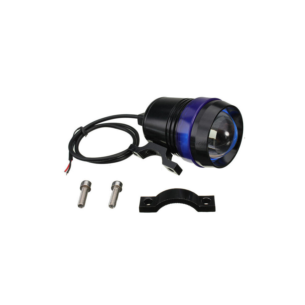 12V 30W Motorcycle U3 Led Angel Eye Driving Fog Spot Headlights Hi/Lo Flash Lamp 4191026599343