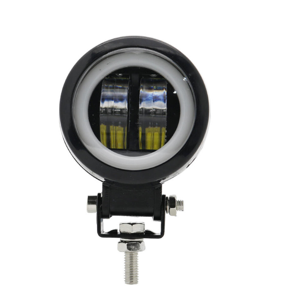 3.2Inch 12/24V 6500K 20W Round Led Work + With Angel Eyes S Spot Fog For Car Boat Motorcycle Light/Blue/White 4191026599718