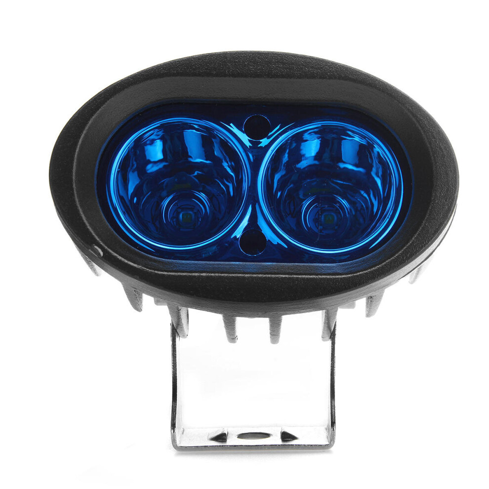 10-60V Dc 20W Waterproof Led Headlights Stainless Steel Forklift Warning Lamp Blue/Light 4191026597011