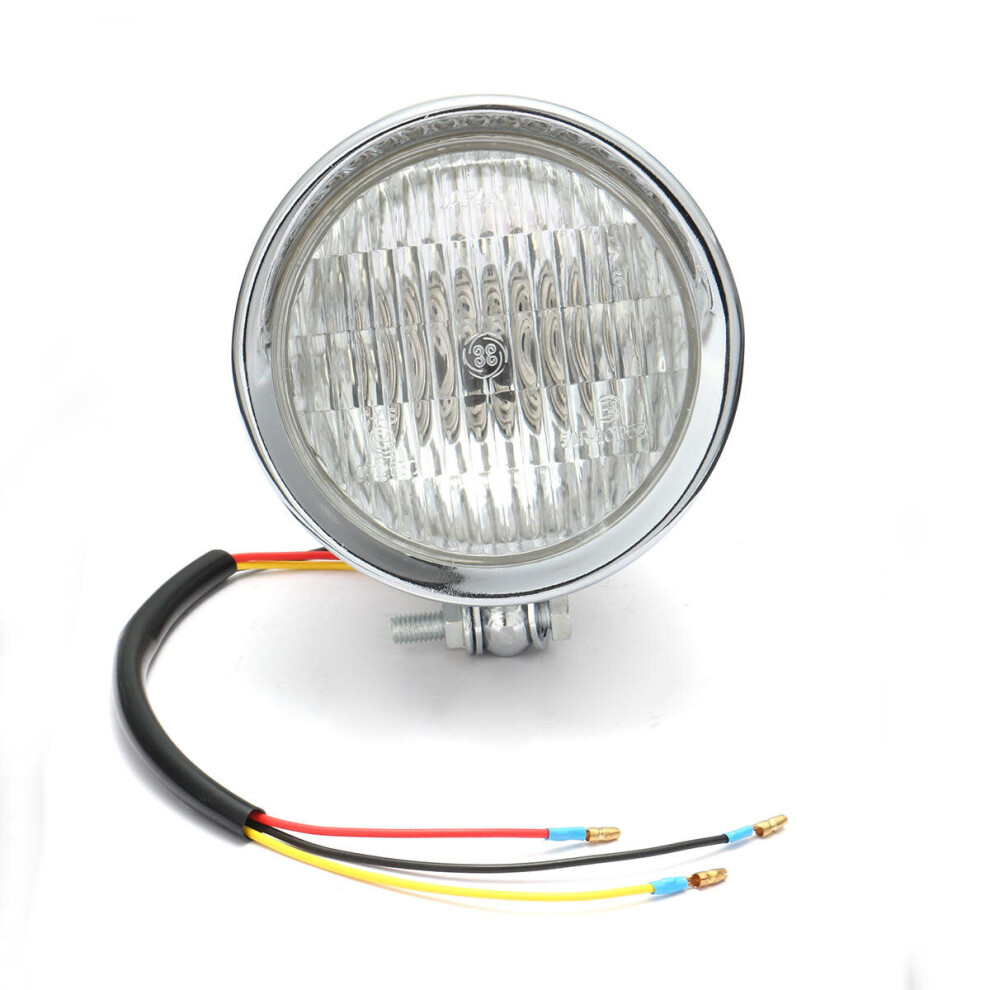 12V H4 55W Motorcycle Headlight Hi/Lo Clear Lens For Harley Bobber Chopper Touring 03 Color 4191026596885