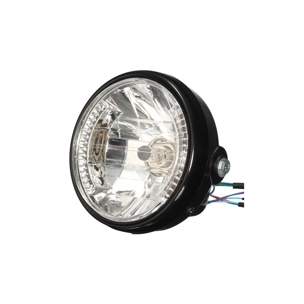 7Inch H4 35W Motorcycle Headlight Led Turn Signal Indicators For Harley Honda Amber 840079086846