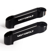 8mm CNC Mirrors Riser Extender Adaptor Aluminum Motorcycle Bracket