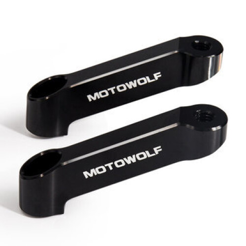8mm CNC Mirrors Riser Extender Adaptor Aluminum Motorcycle Bracket