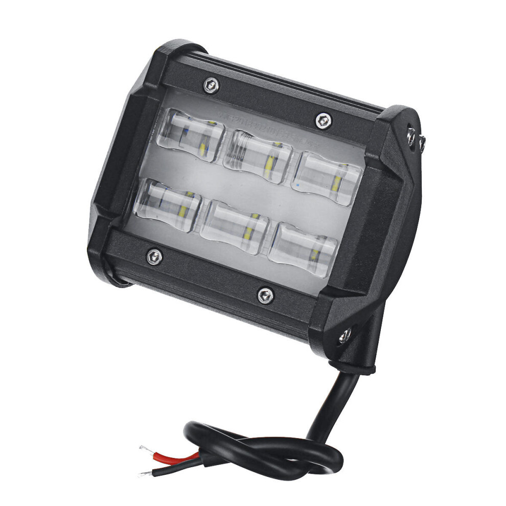 2Pcs 6D 6 Led 18W 6000K Work Spot Beam Boat Truck Offroad 4Wd Suv Lamp Ip67 Light/White 4191026597103